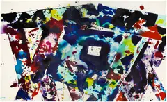 Coming Over by Sam Francis, 1975, Acrylic on canvas, sold Sep 2025