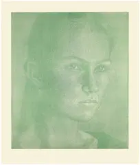 Franz Gertsch, Vera, 1994, Colour woodcut on Kumohadamashi Japan paper by Heizaburo Iwano