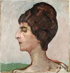 Ferdinand Hodler, Bildnis Valentine Godé-Darel, 1914, Oil on canvas