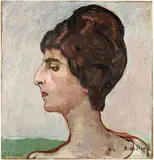 Ferdinand Hodler, Bildnis Valentine Godé-Darel, 1914, Oil on canvas