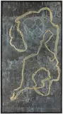 Anselm Kiefer, Schwarze Galle, 1989, Organic material, wax crayon, chalk on lead in artist's frame