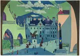Ernst Ludwig Kirchner, Münsterplatz in Bern, 1935, Oil on canvas