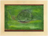 Paul Klee, Schnecke, 1924. Work number 1924.153, Watercolour and Indian ink on paper, laid down on cardboard