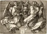 Albrecht Durer, Das Schweisstuch von zwei Engeln gehalten, 1513, Engraving on laid paper
