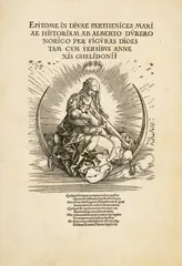 Albrecht Durer, Das Marienleben - Folge von Titelblatt und 19 Holzschnitten, 1502-1511, Series of 20 woodcuts, 19 sheets with text on the reverse