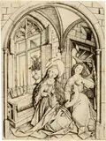 Meister Es, Die Verkündigung - The Annunciation, Circa 1450