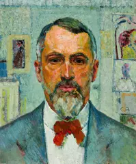 Selbstbildnis by Cuno Amiet, 1917, Oil on canvas, sold Sep 2025