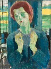Cuno Amiet, Studie zu "Die Hoffnung" (recto) - Studie zu "Die Hoffnung" (verso), 1901, Oil on cardboard