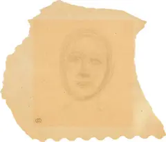 Balthus, Portrait de Dora Maar, 1948/1949, Pencil on paper tablecloth from the restaurant "Le Catalan"