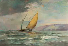 Louis-Amédée Baudit, La Bise, 1954, Oil on canvas