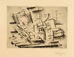 JOB by Georges Braque, August or autumn 1911 in Céret, Drypoint, sold Sep 2025