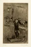 Marc Chagall, Ouvert la nuit, 1926/1927, Etching and drypoint on wove paper