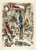 Marc Chagall, Le Mariage, 1968, Colour etching on wove paper with the artist's watermark