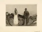 Edvard Munch, Zwei Menschen. Die Einsamen - Two Human Beings. The Lonely Ones