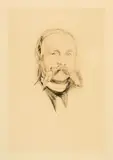 Edvard Munch, Dr. Hermann Seidel, 1895, Drypoint on heavy yellowish wove paper