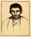 Edvard Munch, Stanislaw Przybyszewski, 1895, Lithograph on thin Japan paper