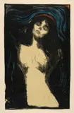 Edvard Munch, Madonna - Woman Making Love, 1895/1902, Colour lithograph on thin Japan paper