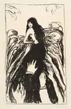 Edvard Munch, Die Hände - The Hands, 1895, Chalk lithograph on heavy copperplate paper