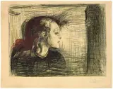 Das kranke Mädchen I - The Sick Child I by Edvard Munch, 1896, Catalogue Raisonné, sold Sep 2024
