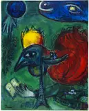 Marc Chagall, Esquisse pour "Les boulevards" ou "Paris fantastique", 1953, Oil on canvas