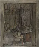 Alberto Giacometti, L'Atelier, 1951, Oil on canvas