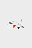 Untitled – Small Hanging Mobile in 4 Colors by Alexander Calder, 1958, Sheet iron, wire, coloured, sold Sep 2024