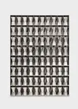 Arman, Café Serré, 1992, Accumulation of 80 "Brazil express" machines in aluminium compartments