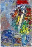 Les mariés dans le grand bouquet by Marc Chagall, Paris 1964, sold Sep 2024