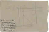 Marcel Duchamp, Study for the Malic Moulds in Cemetery of Uniforms and Liveries, No. 2, 1913-1914, Pencil on soft grey wove paper, double-sided