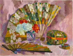 Augusto Giacometti, Stillleben mit Fächer, 1942, Oil on canvas
