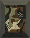Juan Gris, Carafe et verre, 1919, Oil on canvas