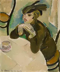 Maurice Barraud, La dame qui va partir, 1915, Oil on canvas
