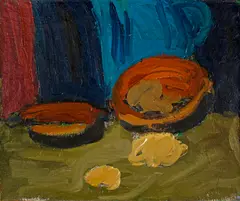 Hans Berger, Zwei Pfannen, 1913, Oil on canvas