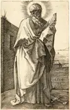 Albrecht Durer, Fünf Apostel - Five Apostles: Paulus - Thomas - Simon - Bartholomäus - Philippus, 1514-1526, 5 copper engravings on laid paper