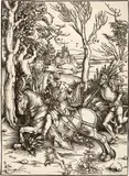 Albrecht Durer, Reiter und Landsknecht (Ritter und Landsknecht) - The Knight on Horseback and the Lansquenet