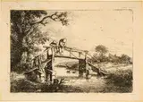 Adriaen van Ostade, Der Angler, Circa 1653, Etching on laid paper