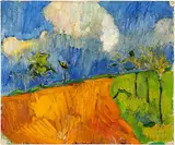 Cuno Amiet, Das orange Feld, 1925, Oil on canvas