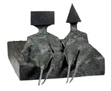 Lynn Chadwick, Two Lying Figures on Base, 1974, Bronze