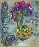 Marc Chagall, Fête avec fleurs et fruits, *