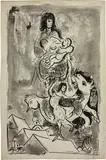 Mère et enfant au-dessus des toits by Marc Chagall, *, sold Jun 2022