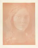 Franz Gertsch, Dominique, 1988, Woodcut in mauve. Caput mortuum, quindo pink, carmine red, transparent oxide yellow and zinc white.
