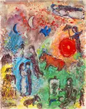 Marc Chagall, Hommage du peintre aux quatre saisons, circa 1982, Gouache, tempera, oil, coloured inks, pastel and pencil on masonite