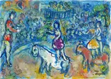 Écuyères au cirque by Marc Chagall, *, sold Jun 2022