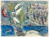 Marc Chagall, Autour de l'Exode, Sils, 1960–1968, Gouache, tempera, Indian ink, pastel and coloured pencils