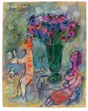 Marc Chagall, Hommage au grand bouquet, circa 1975, Gouache, pastel, Indian ink and tempera