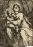 Jacques Bellange, Madonna mit der Rose, 1613-1616, Etching