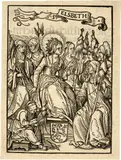 Hans Burgkmair the Elder, Die heilige Elisabeth als Spinnerin, Circa 1510