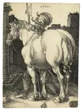 Albrecht Durer, Das grosse Pferd, 1505, Engraving