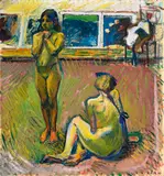 Cuno Amiet, Studie zu «Zwei Mädchenakte»