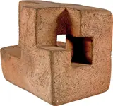 Eduardo Chillida, Lurra 79 - Terre rouge, 1983, Chamotte terracotta